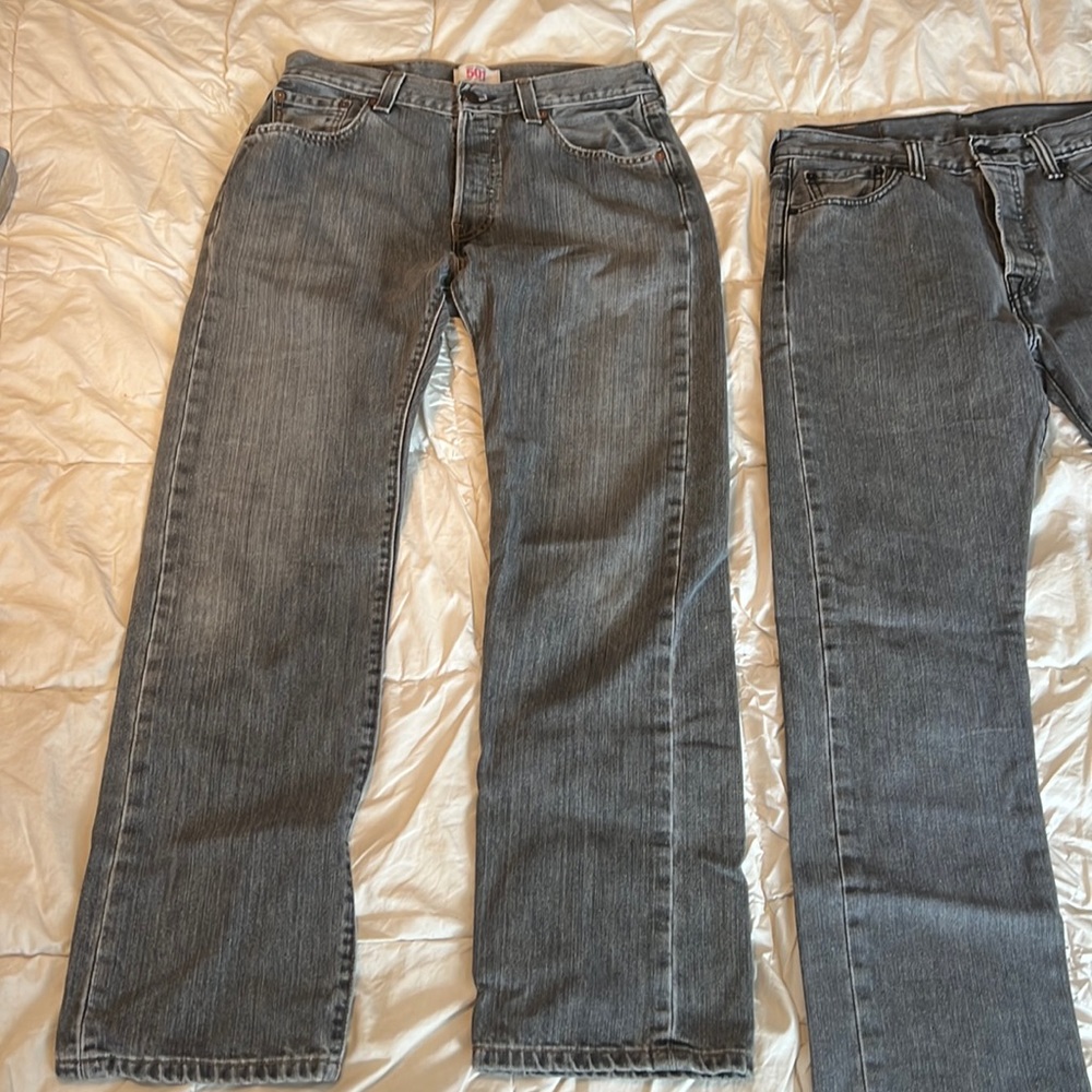 Levi’s 501 gray jeans size 30x30 2 pairs for one buy!